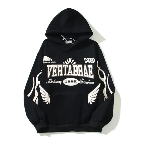 Vertabrae Black Clolor Hoodie