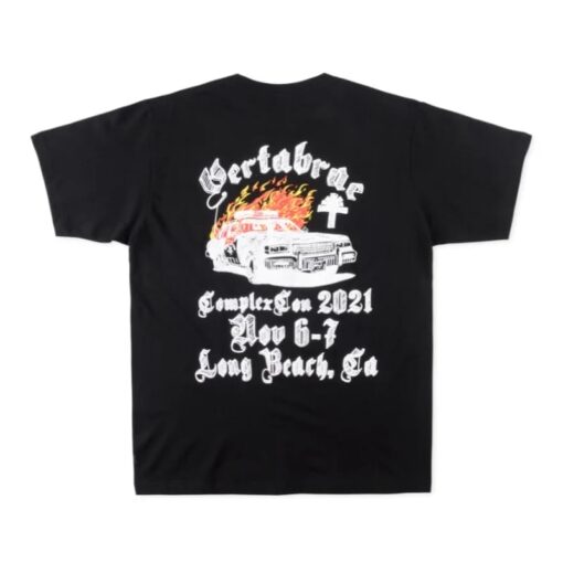 Vertabrae Nothing Without it Fire T-shirt Black